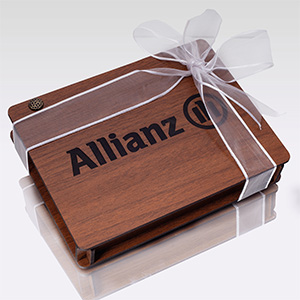 Coffret En Bois | 12 carrés chocolats personnalisés